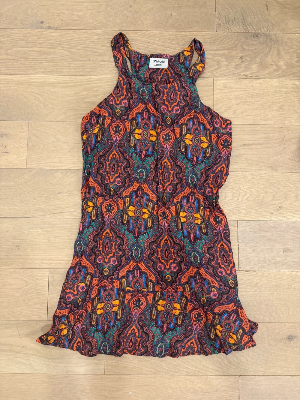 Sam & Lavi Multicolor Paisley Print Casual Dress
